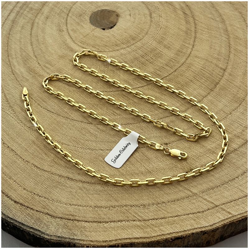 Złoty Łańcuszek Męski Ankier 70cm 3,5mm Wytrzymały Solidny 925/585 Zło