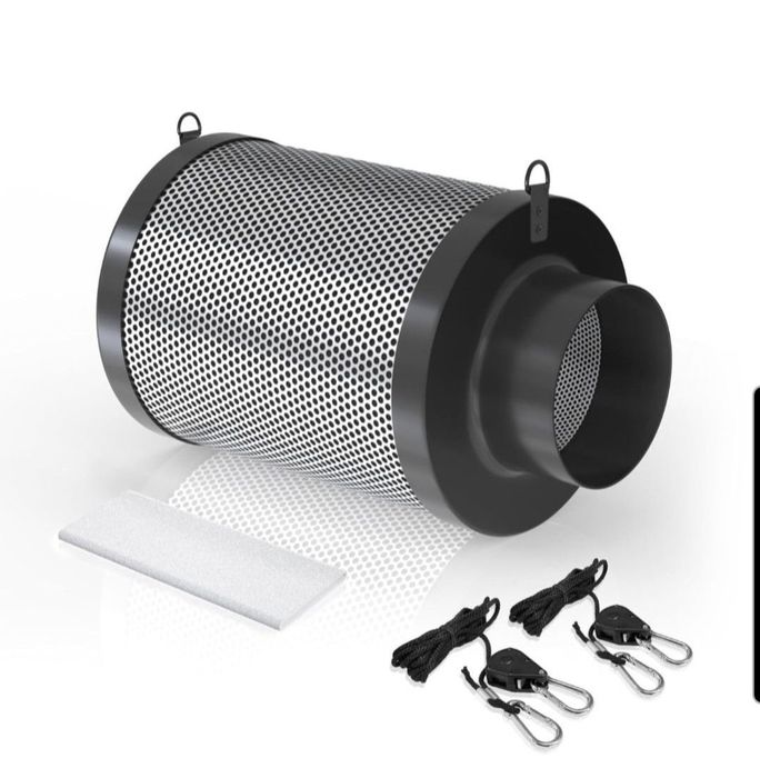 Filtr węglowy growbox namiot uprawowy eliminuje usuwa zapach 100mm 300