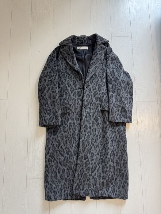 Пальто Zara в леопардовий принт