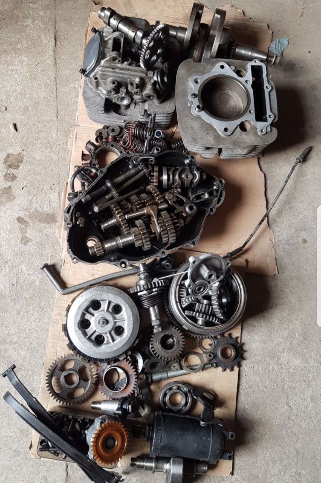 Części YAMAHA XT 600 tt xtz ttr silnik sprzęgło wał cylinder :)