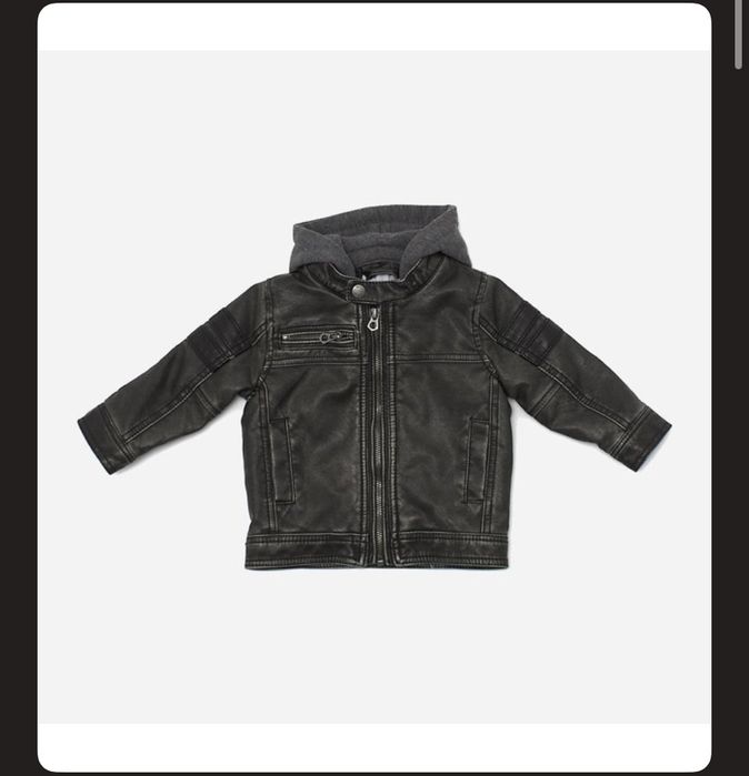 Кожанка на хлопчика шкірянка куртка 92-98