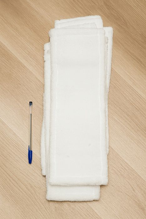 Mop nakładka kieszeniowa mikrofibra 50cm biały