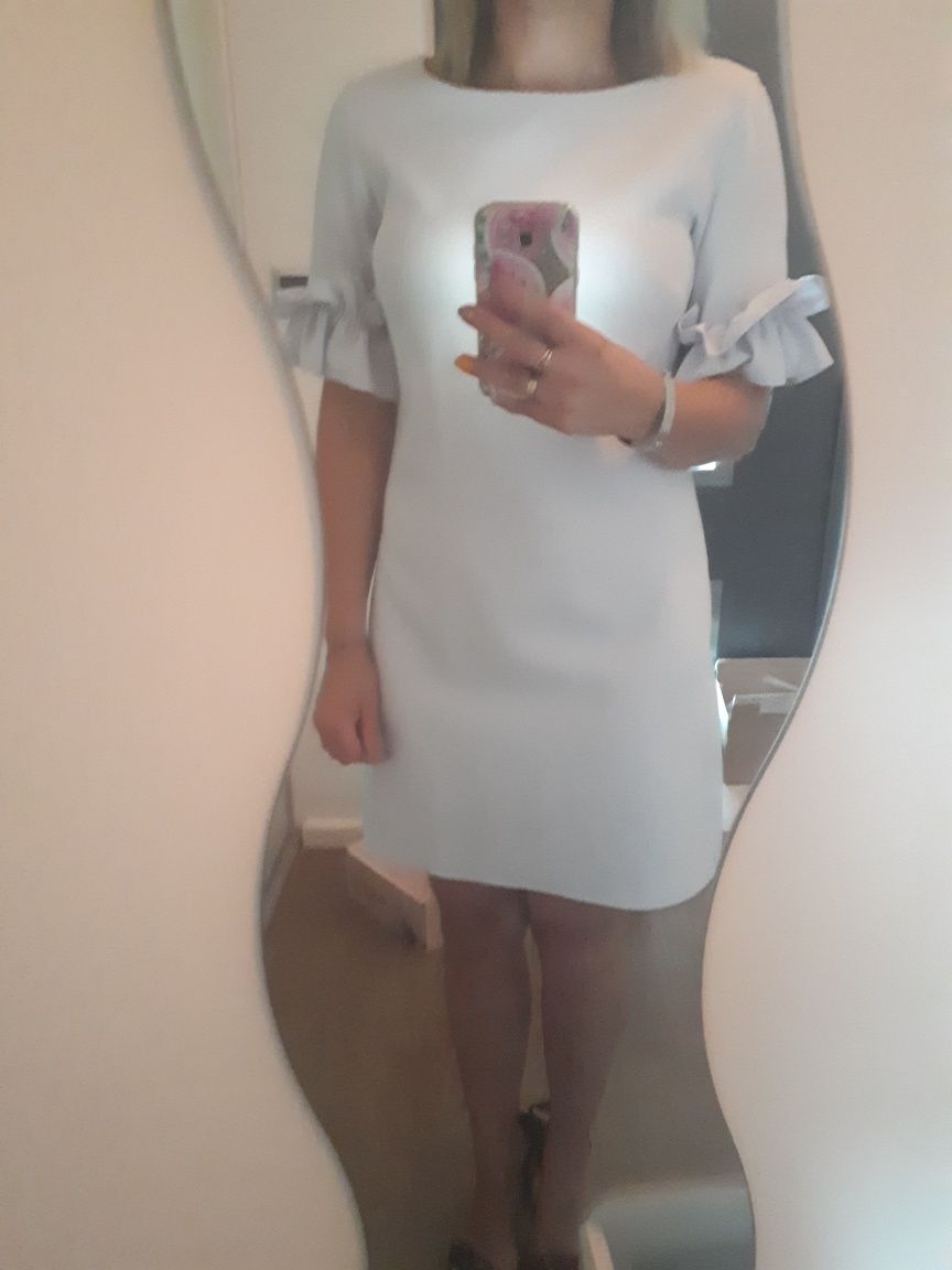 Elegancka sukienka. Trapezowa. Wesele, chrzciny, komunia