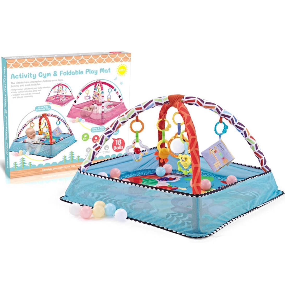 Детский игровой коврик, манеж для новорождённых. Activity gym&play mat