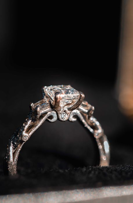 Diamenty brylanty 1.55ct F pierścionek 18K złoto VERRAGIO -50% okazja