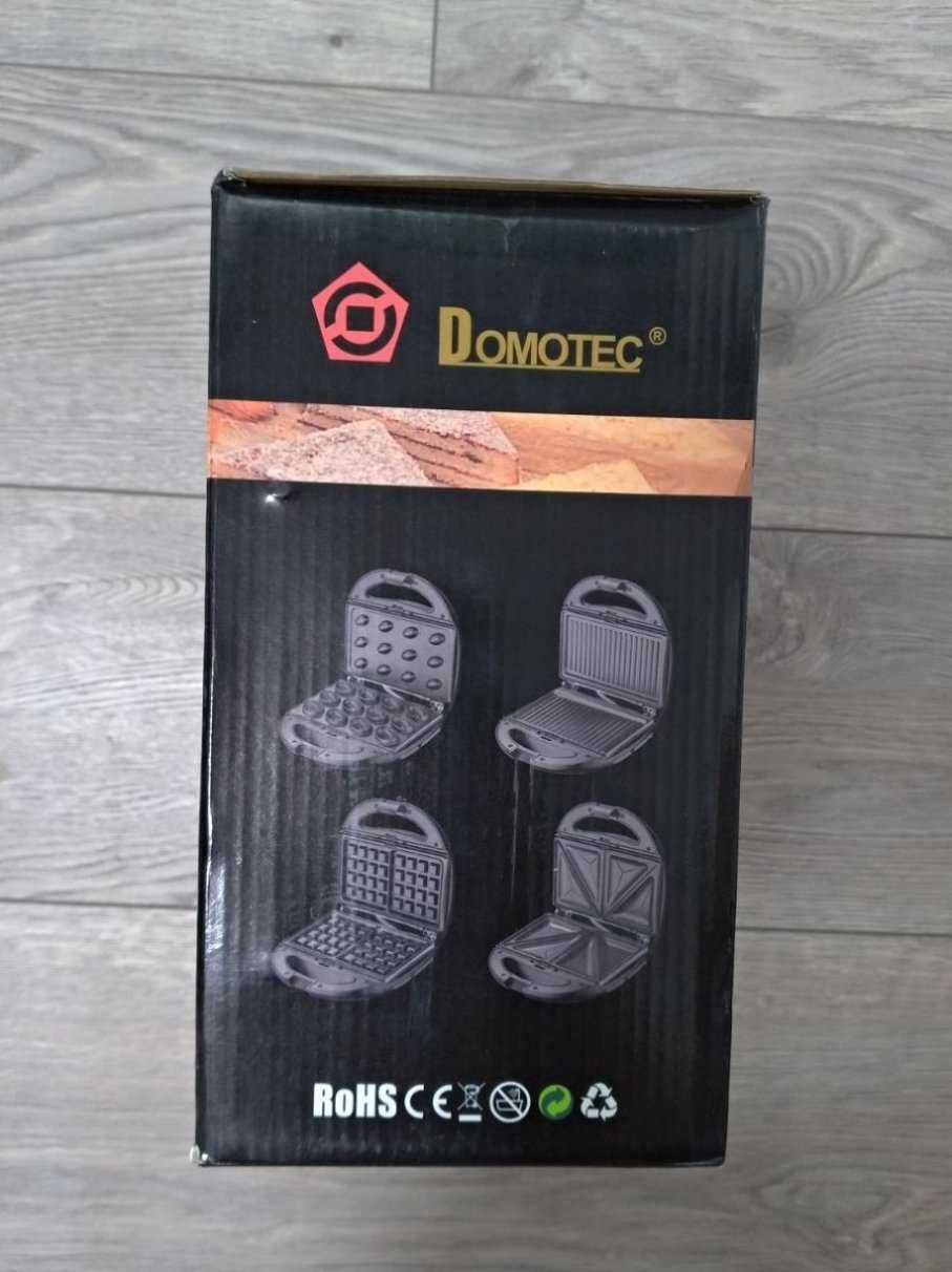 Domotec MS 7704 4в1 орешница, вафельница, гриль тостер Домотек