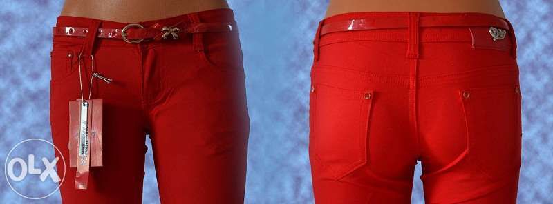Spodnie jeansy rurki biodrówki kolorowe XS, S, M, L, XL, XXL NOWE