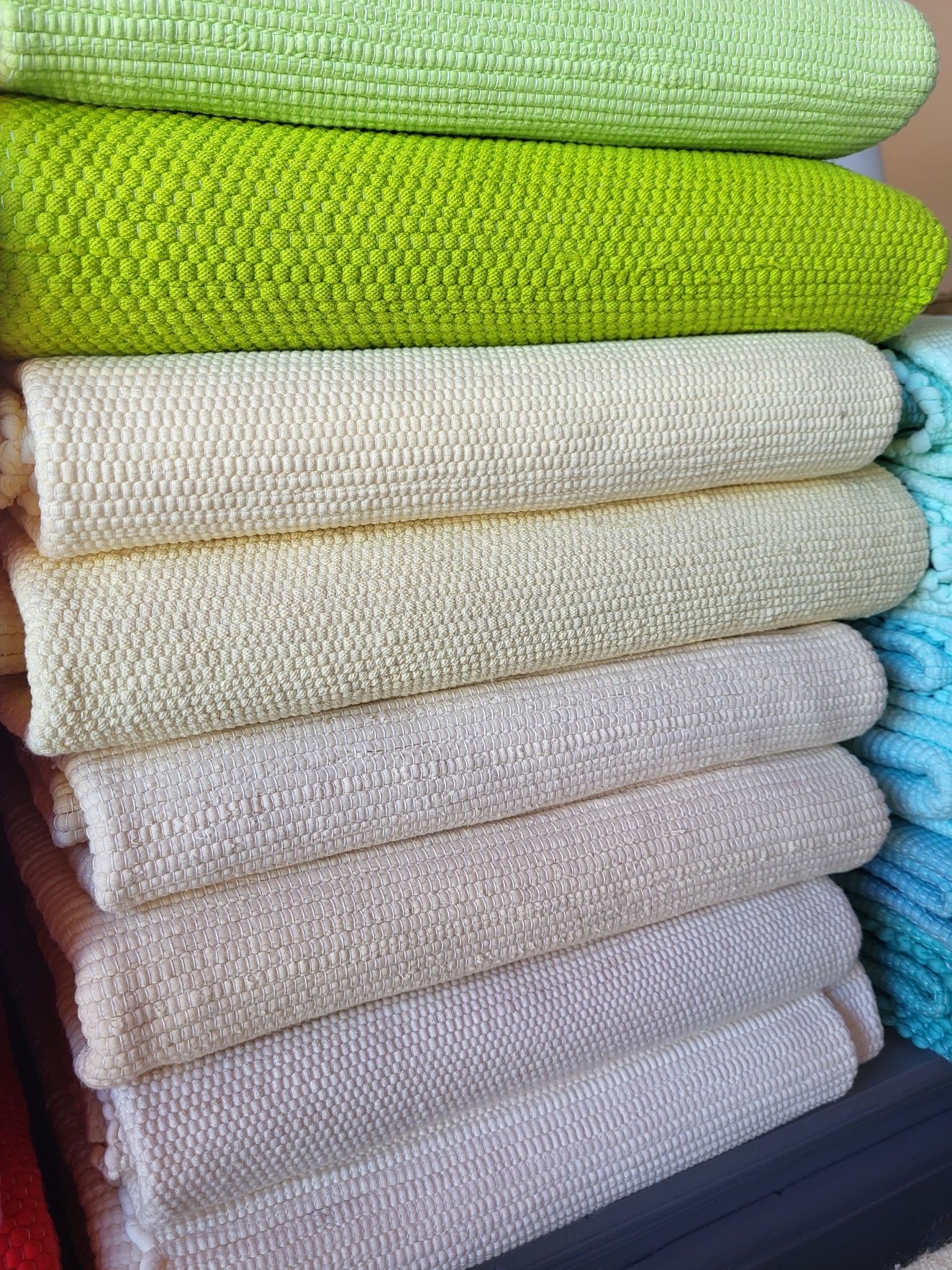 tapetes NOVOS, algodao, artesanal, tear, laváveis