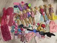Barbie Mattel duży zestaw ubranka lalki akcesoria mix