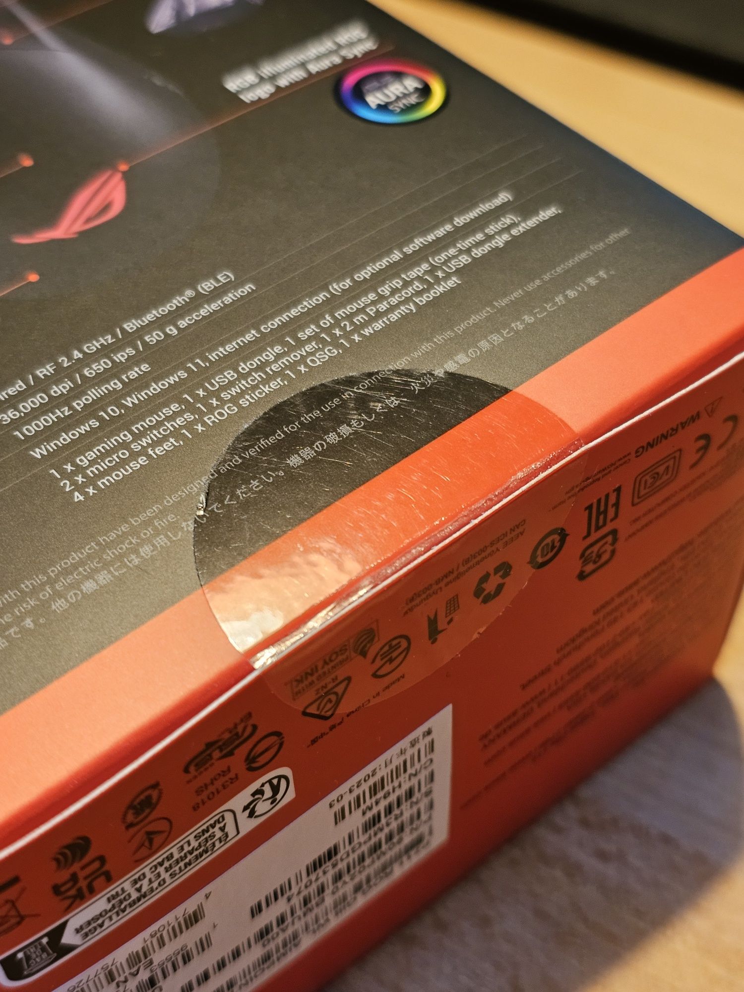 NOWA Mysz Rog Gladius III Wireless Aimpoint - myszka do cs2 gamingowa