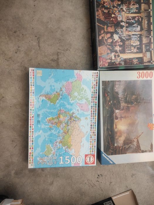Puzzles 500, 1000 e 3000 peças