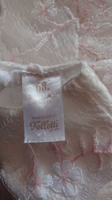 Sukienka do chrztu roz. 68