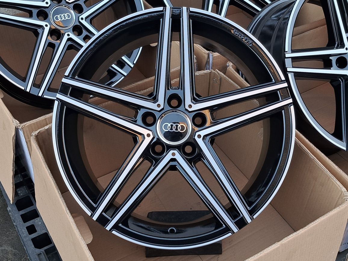 Alufelgi 18 AUDI 5x112 A4 B7 B8 B9 A6 C6 C7 C8 Q5 TT ET35 Czarne DM4