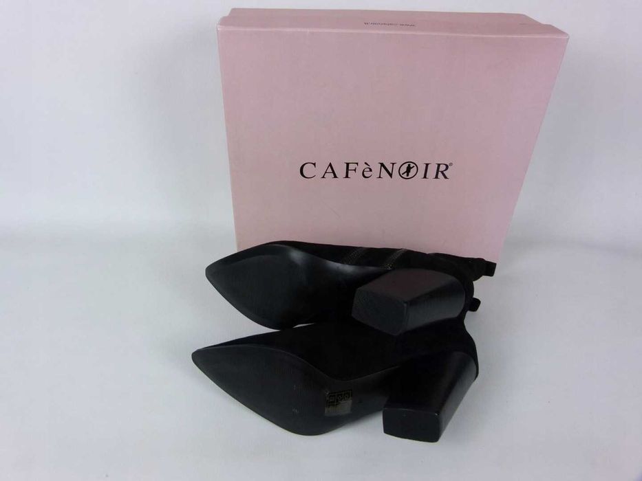 Cafe Noir zamszowe skórzane botki 40 - 25,5 cm