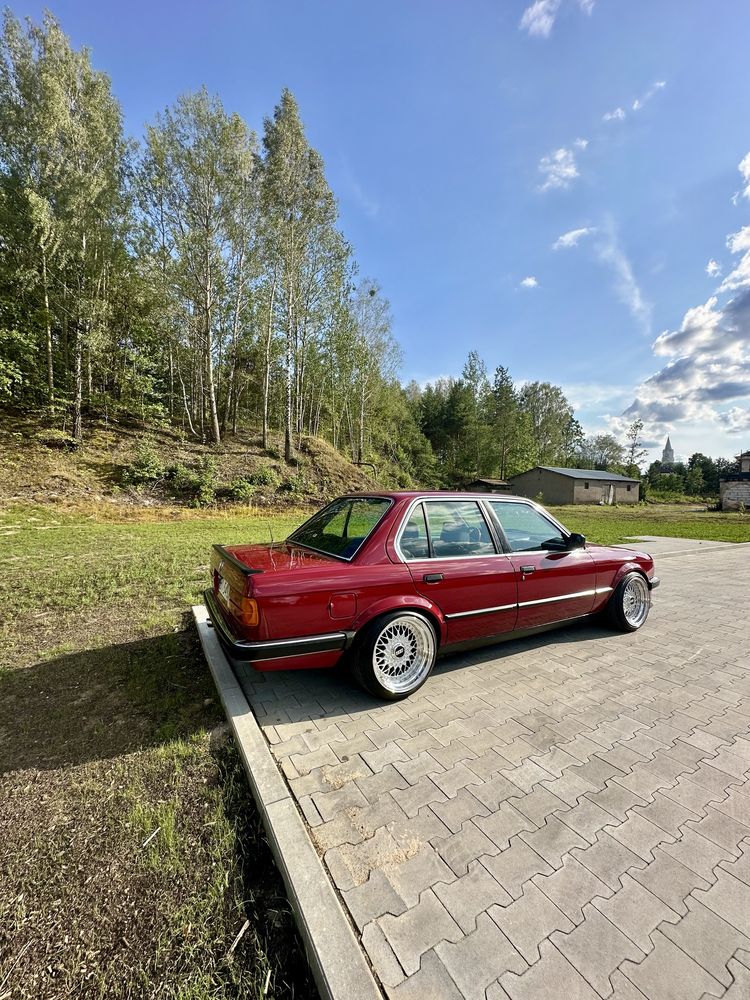 1987 BMW E30 325e, Karmin Red, BBS RS, zamiana Jeep X5