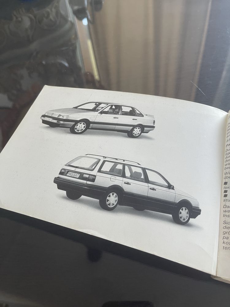 Oryginalna instrukcja obslugi - Volkswagen Passat B3 - Germany -