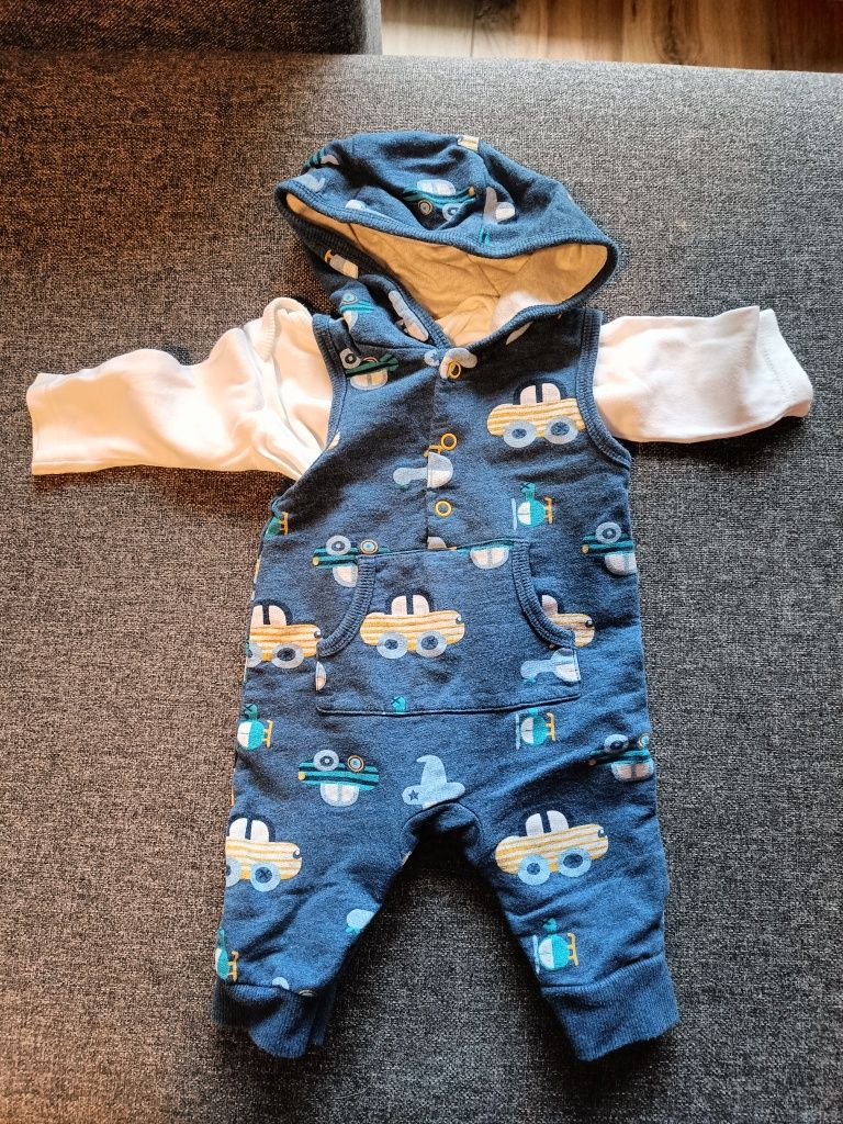 Komplet ogrodniczki + bluzka rozm. 62 M&Co baby