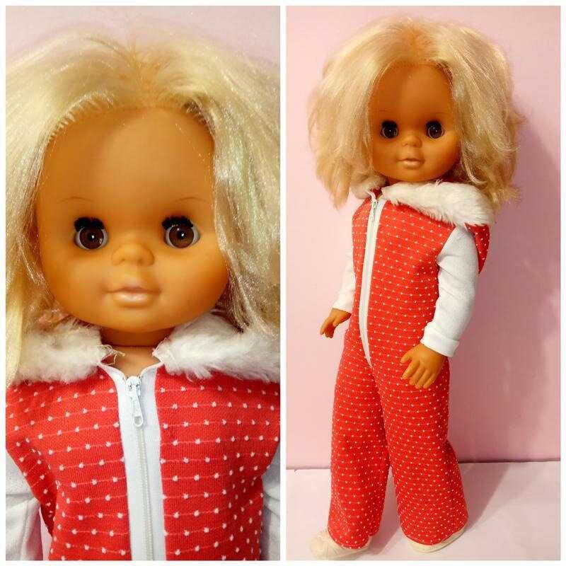 Миловидная лялька кукла 60см в родном комбинезоне ГДР
