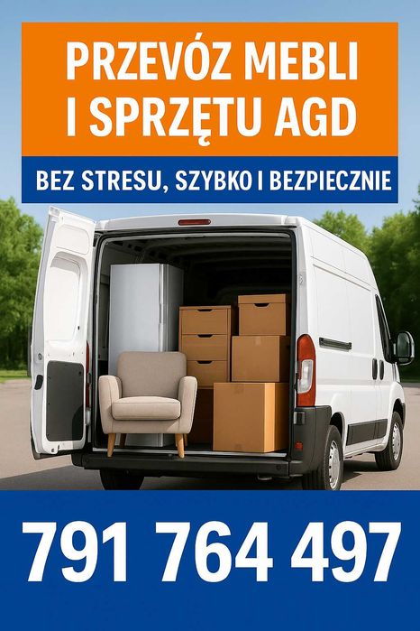 Przeprowadzki i transport Szczecin – meble, AGD, zakupy do 3,5 tony