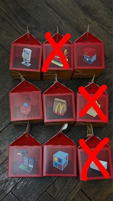 Іграшки McDonald’s колекція 2025 — нові, у коробках