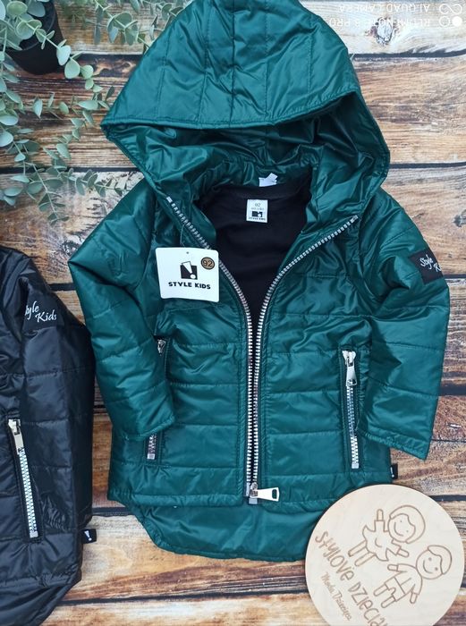 Kurtka parka dla chłopca dwa kolory 92-140