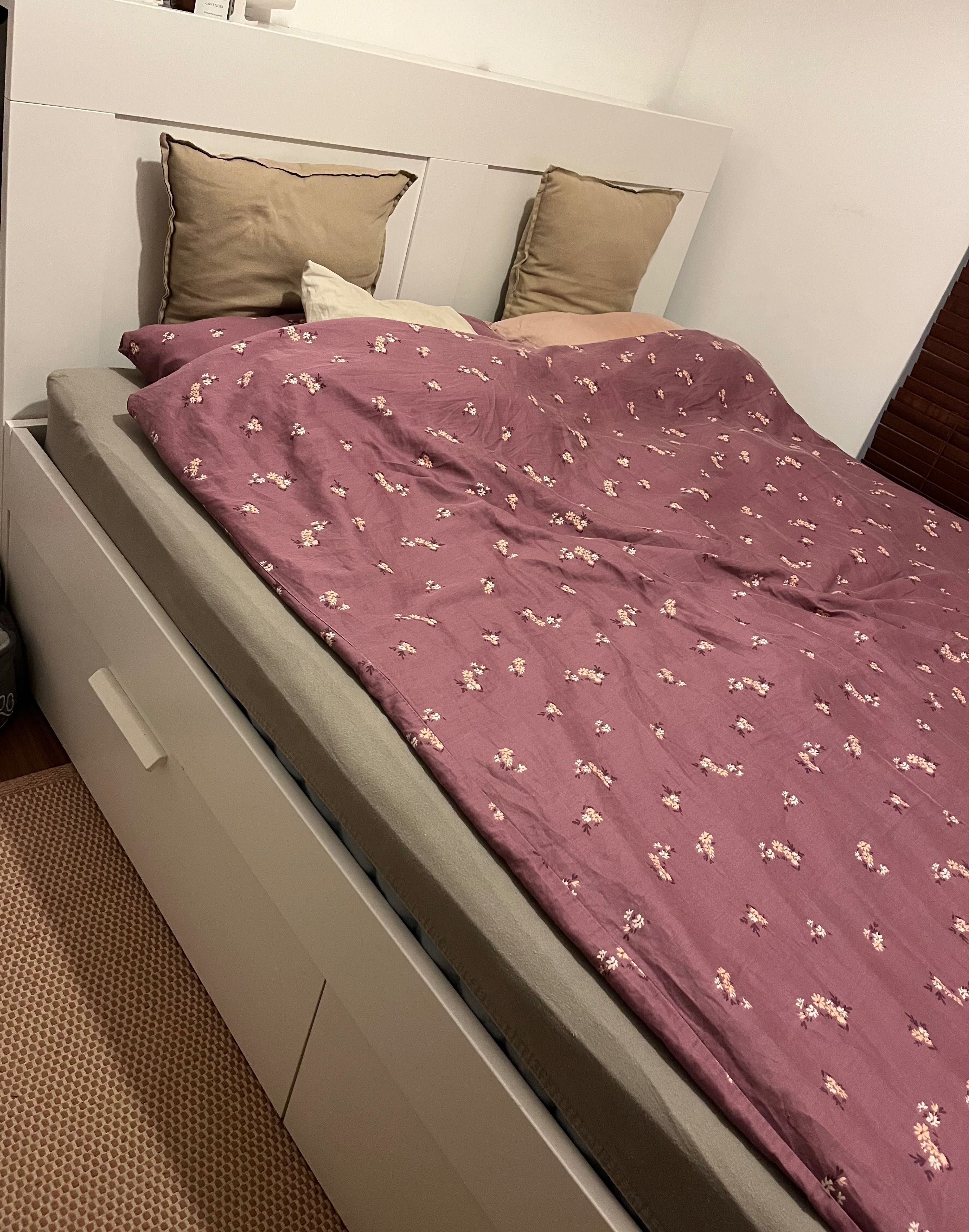 Łóżko, komoda, regał BRIMNES IKEA