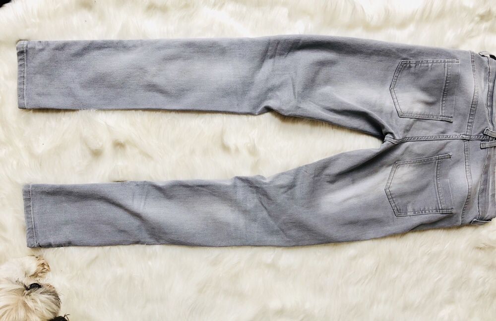 Just Cavalli jeansy cyrkonie czarna s spodnie szare rurki s