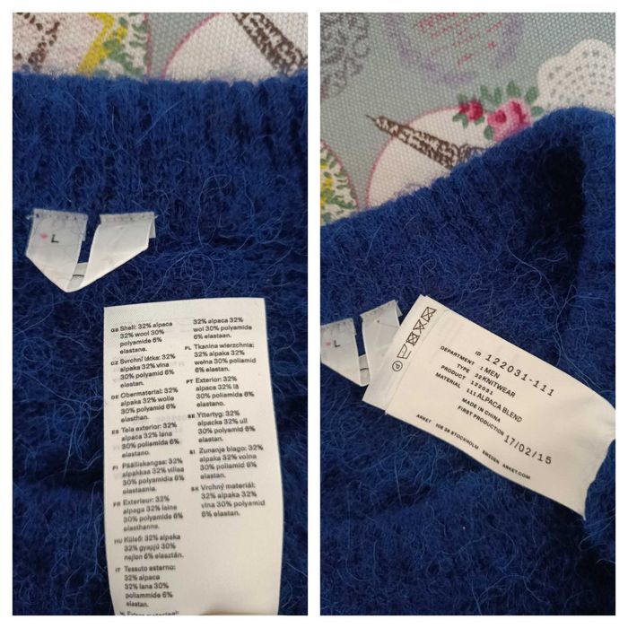 Arket светр вовна, альпака р.40-42