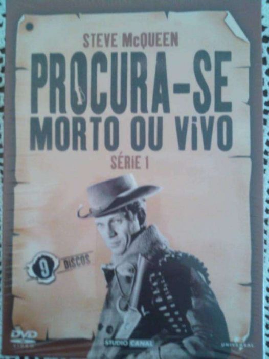 DVDs Steve McQueen 1 série Procura-se morto ou vivo (novo)