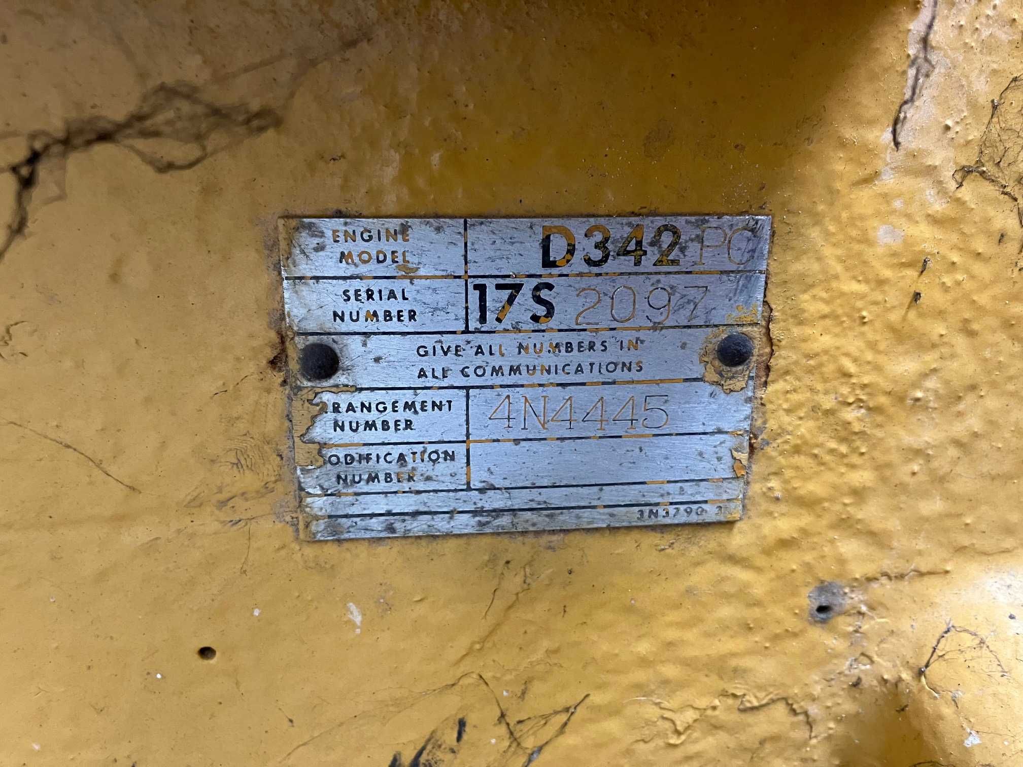 Motor Caterpillar D342PC (Fábrica) D8K  76V  4N444