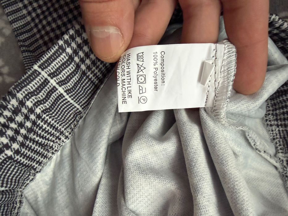 Spodnie męskie w kratę