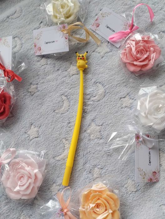 Długopis Pikachu Pikaczu Pokemon żółty nowy