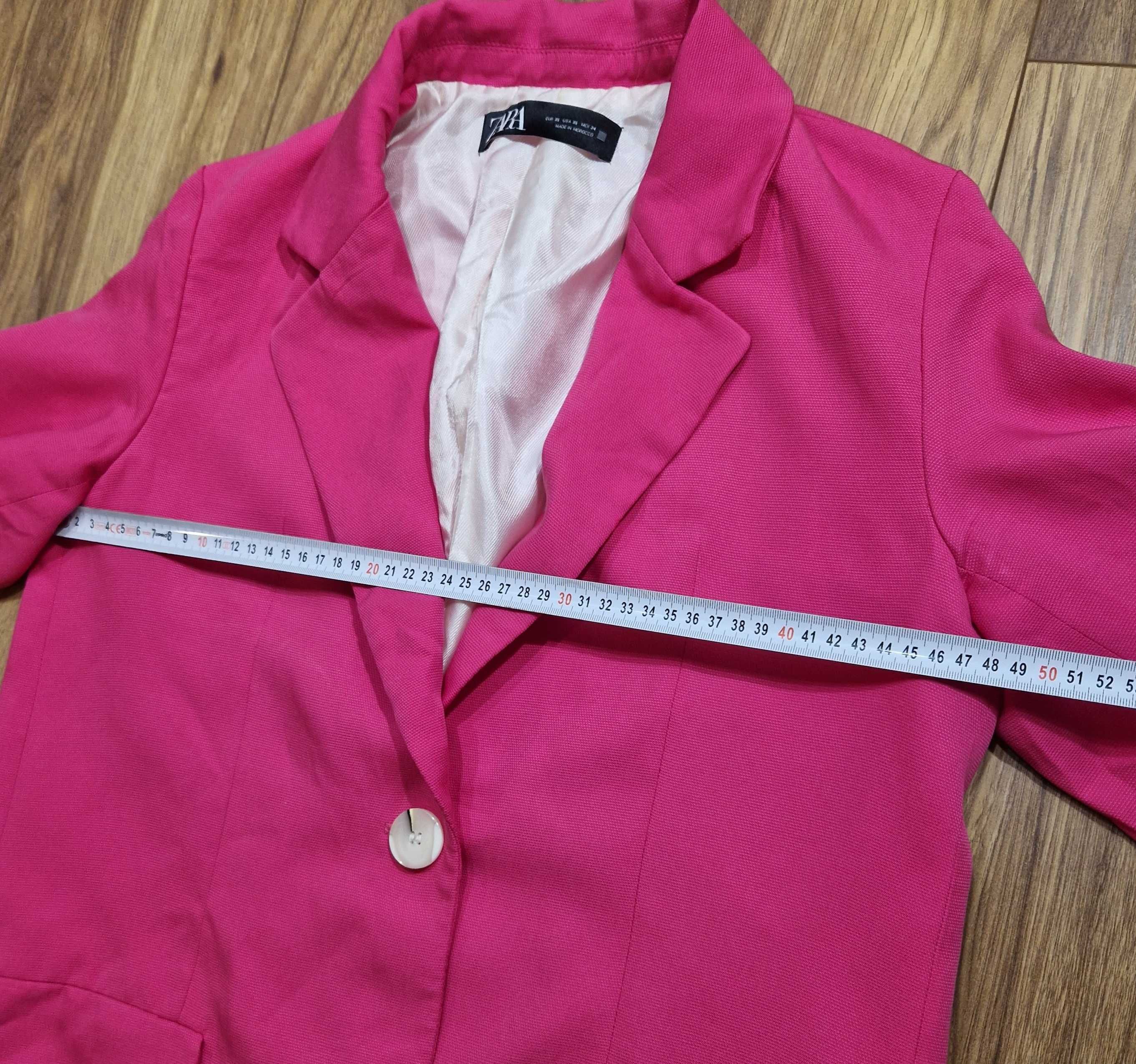 Różowa marynarka Zara XS