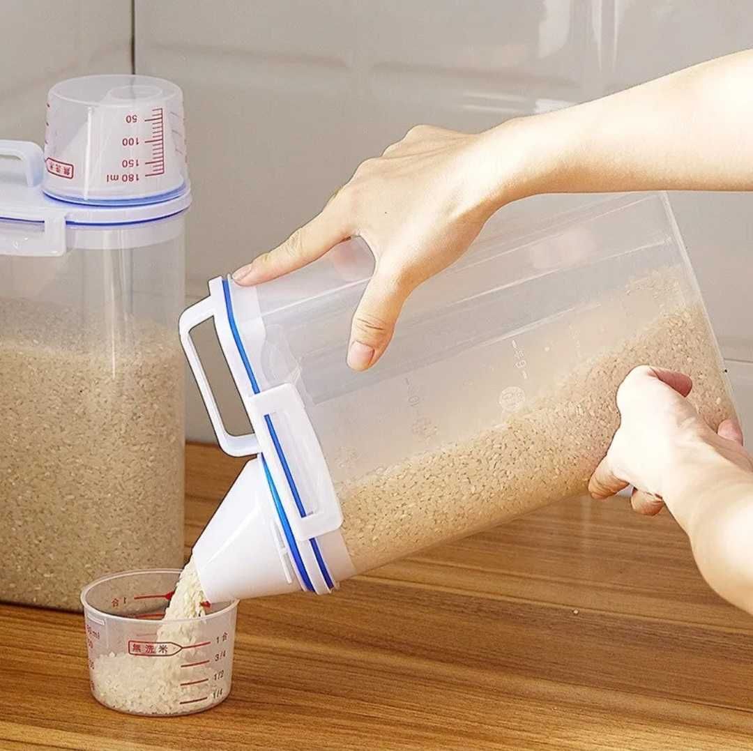 Recipiente hermético para alimento 2.5L 2Kg com medidor - NOVO