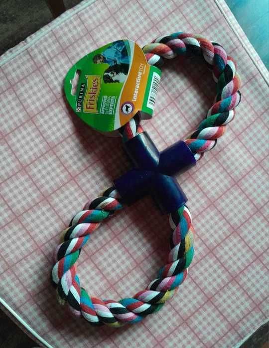 Zabawka pętla bawełniana dla pieska do przeciągania