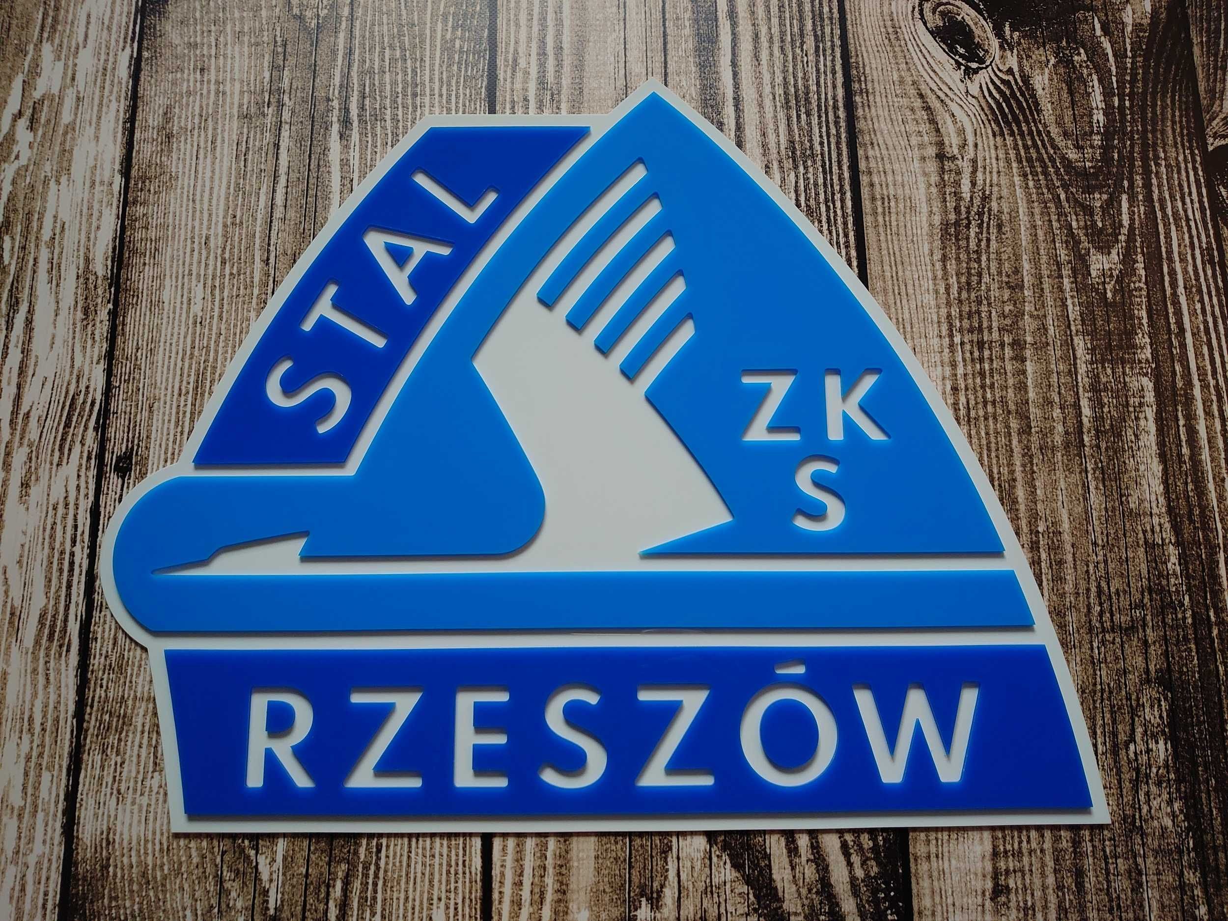 Stal Rzeszów herb szyld na ścianę prezent urodzinowy dla chłopaka męża