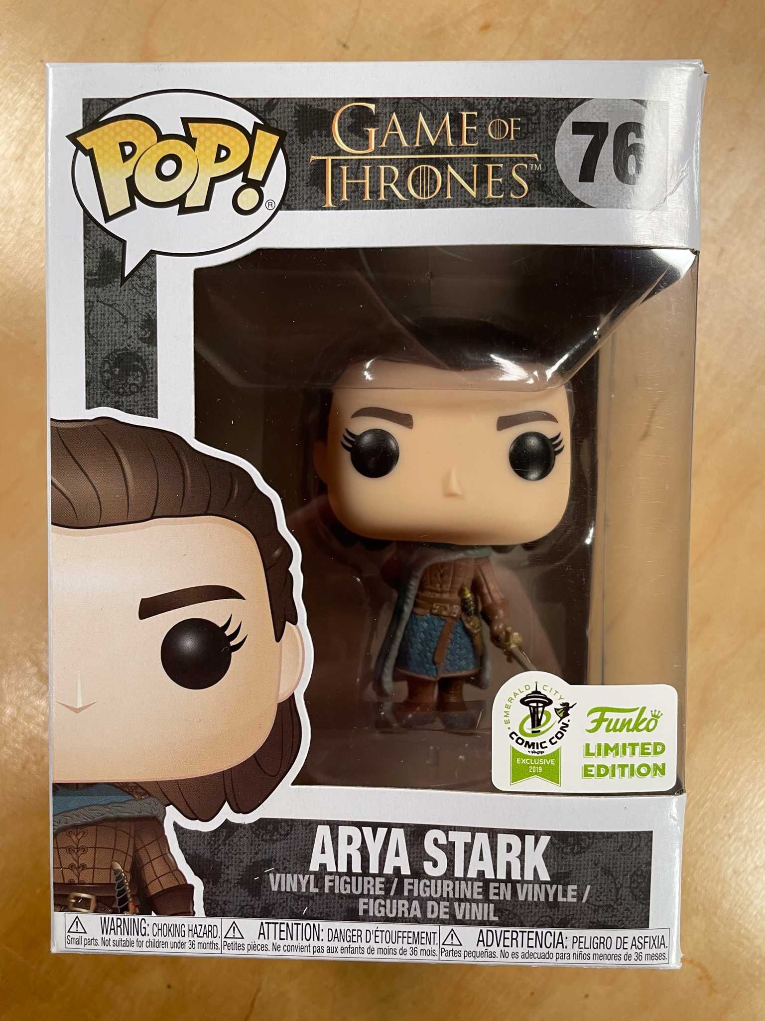 Funko pop Arya Stark 76 Limited Edition Gra o Tron z protektorem