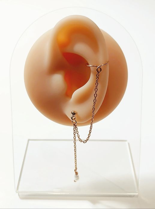 Ear Cuff Pérola Natural