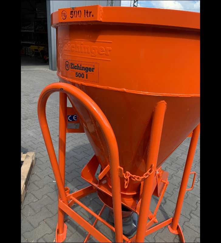 Zbiornik pojemnik dźwigowy Eichinger 500L z zawiesiem silos do betonu