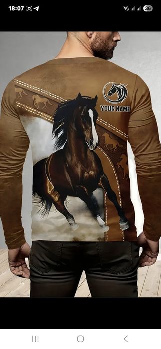 Чоловіча фудболка з довгим рукавом