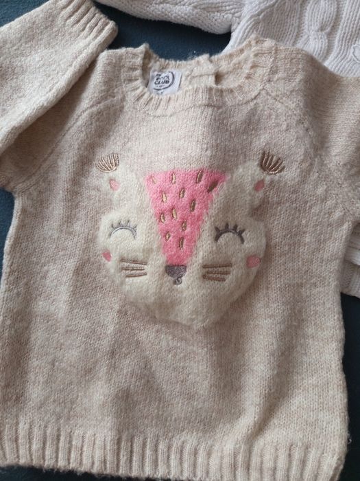 Sweterki 3-6 m niemowlęce