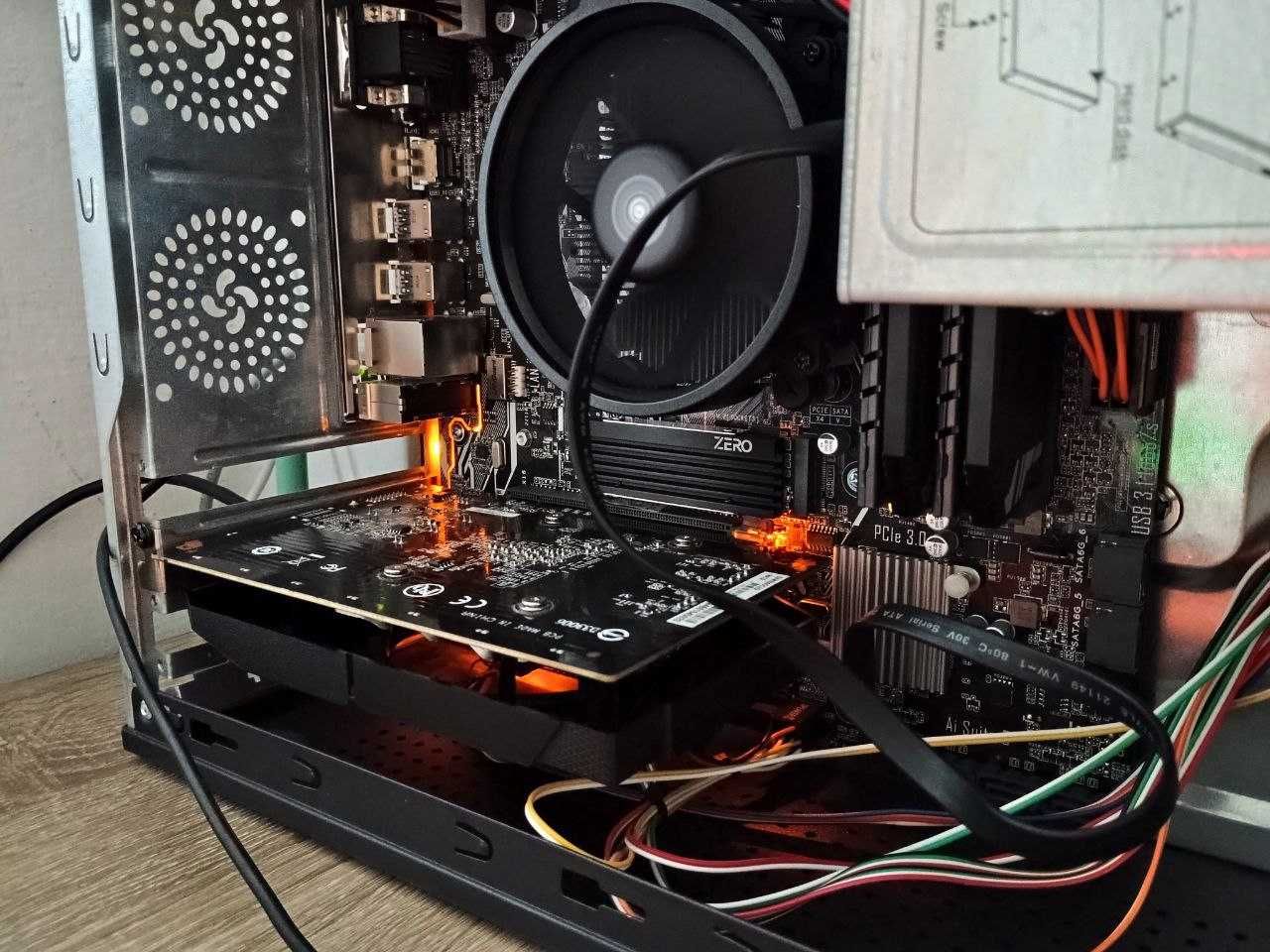 Продам компютер sfx ryzen 5500 16/32 ddr4 xmp gt1030 ddr5 ssd m2