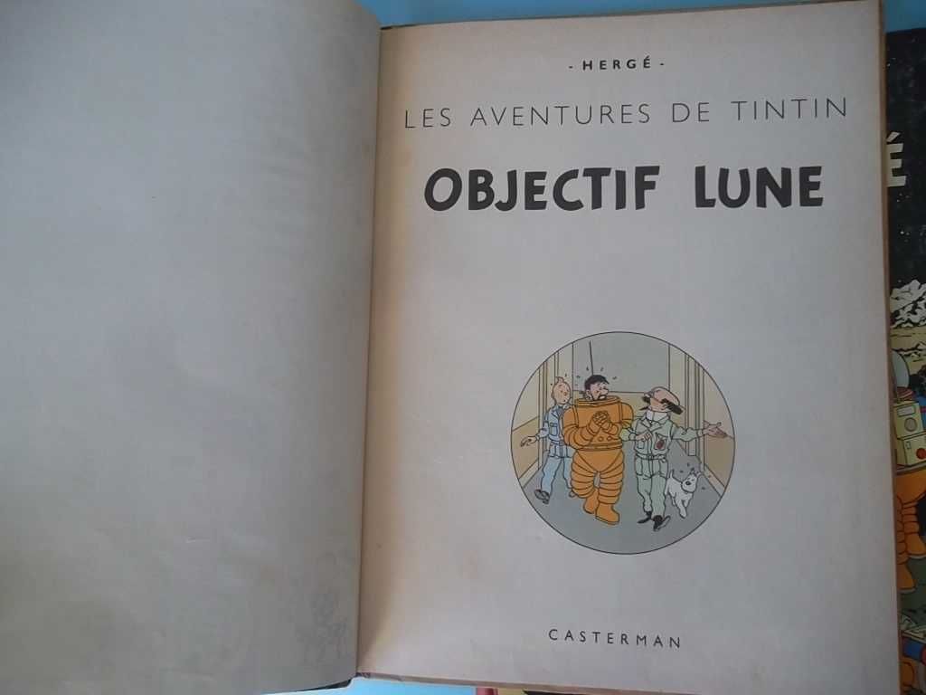 TINTIN (em francês) - Díptico "Lune", edições dos anos 60.