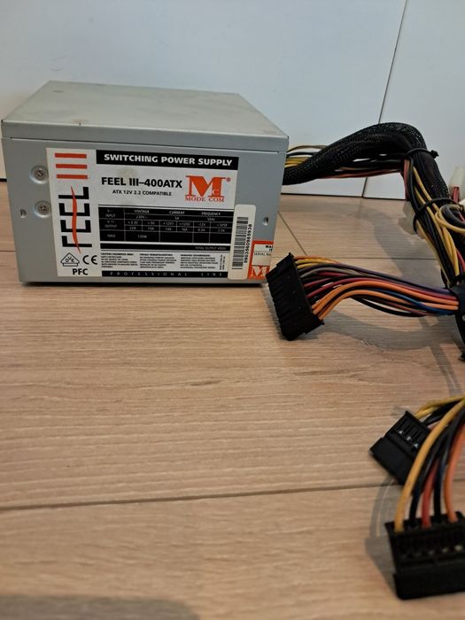 Zasilacz komputerowy feel lll 400atx. Sprawny