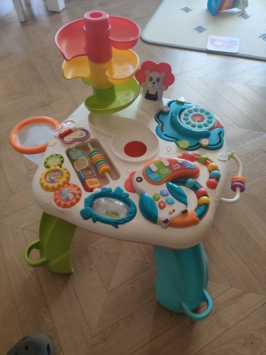 Stolik Edukacyjny Interaktywny 2w1 Tablica Panel Muzyczny Muzyka Ricok