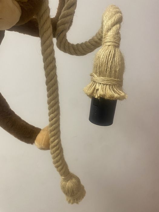 Lampa Małpa Szympans handmade jedyna w swoim rodzaju
