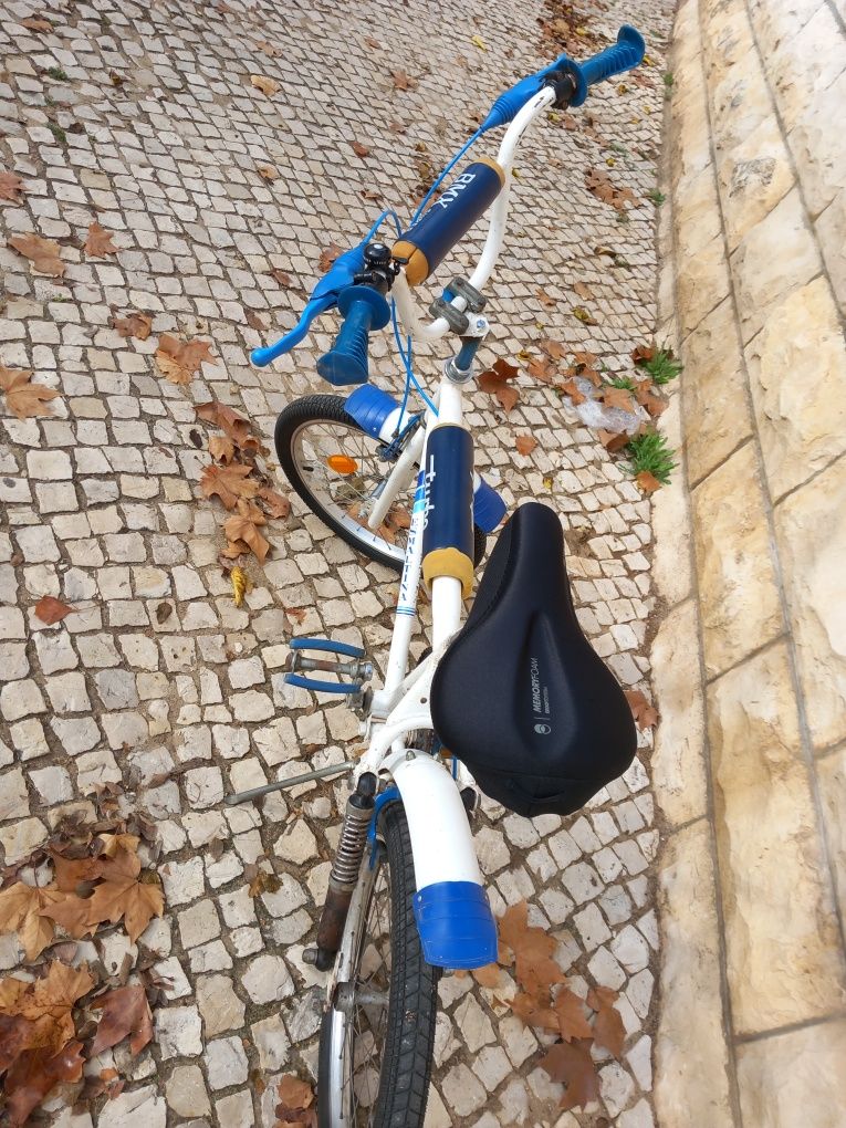 Bicicleta BMX esmaltina com duplo amortecedor