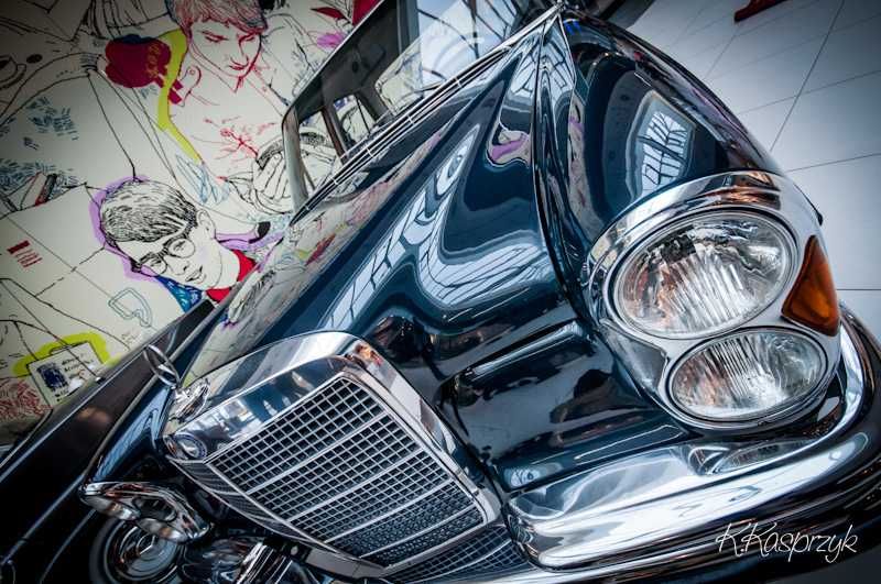 Auto samochód do ślubu zabytkowy Mercedes retro