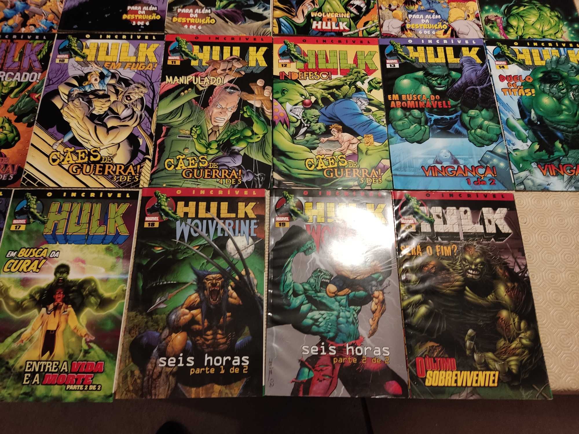 Coleção de revistas do "Incrível Hulk"