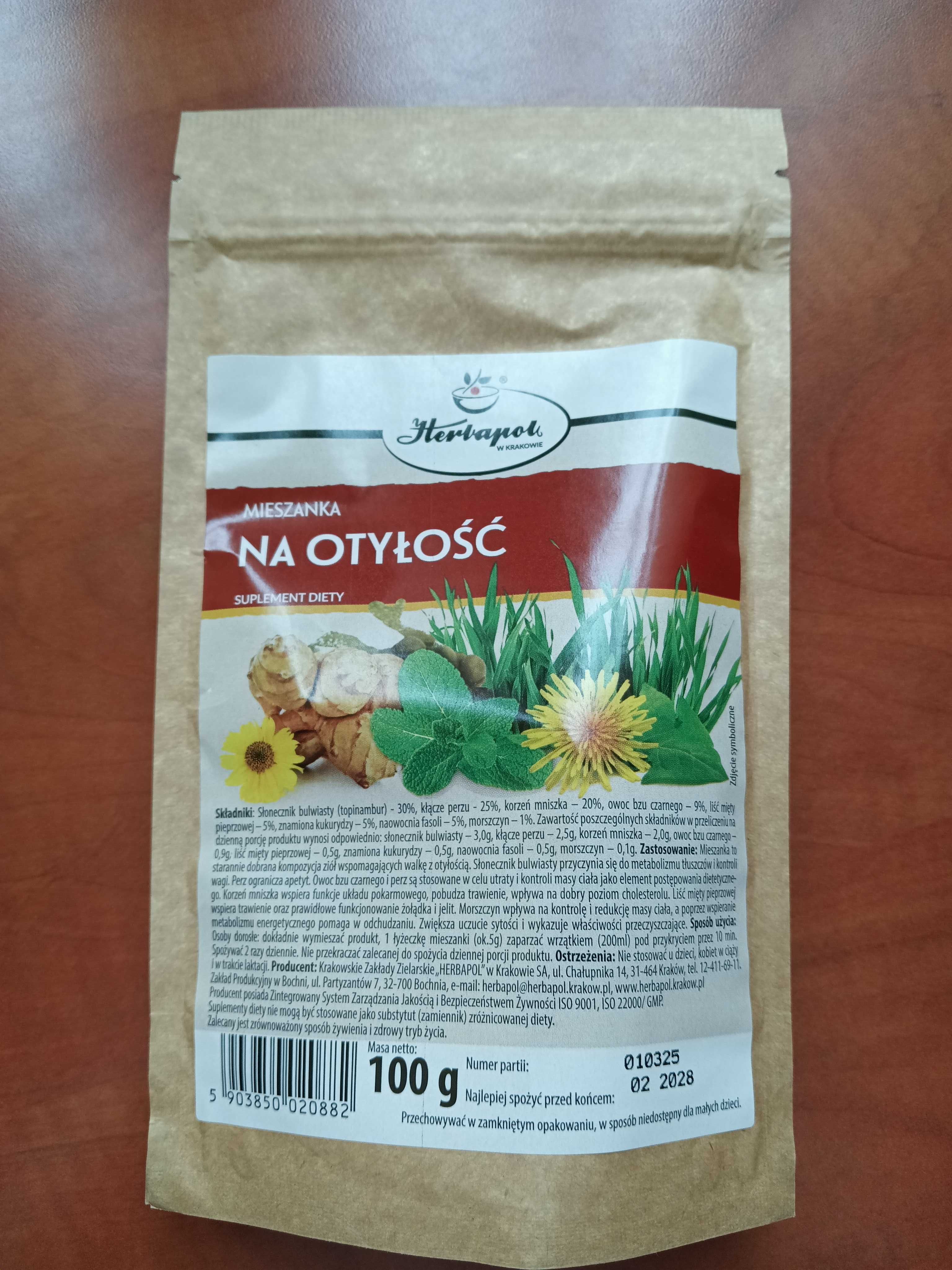 Mieszanka na otyłość zestaw 2x 100g Herbapol Kraków